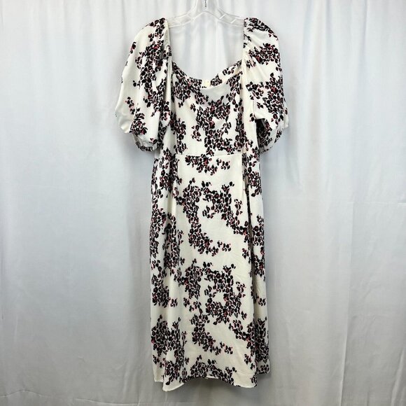 Ophelia Roe Womens Multicolor Leopard Print Square Neck Midi Shirt Dress Size XL - Picture 2 of 10